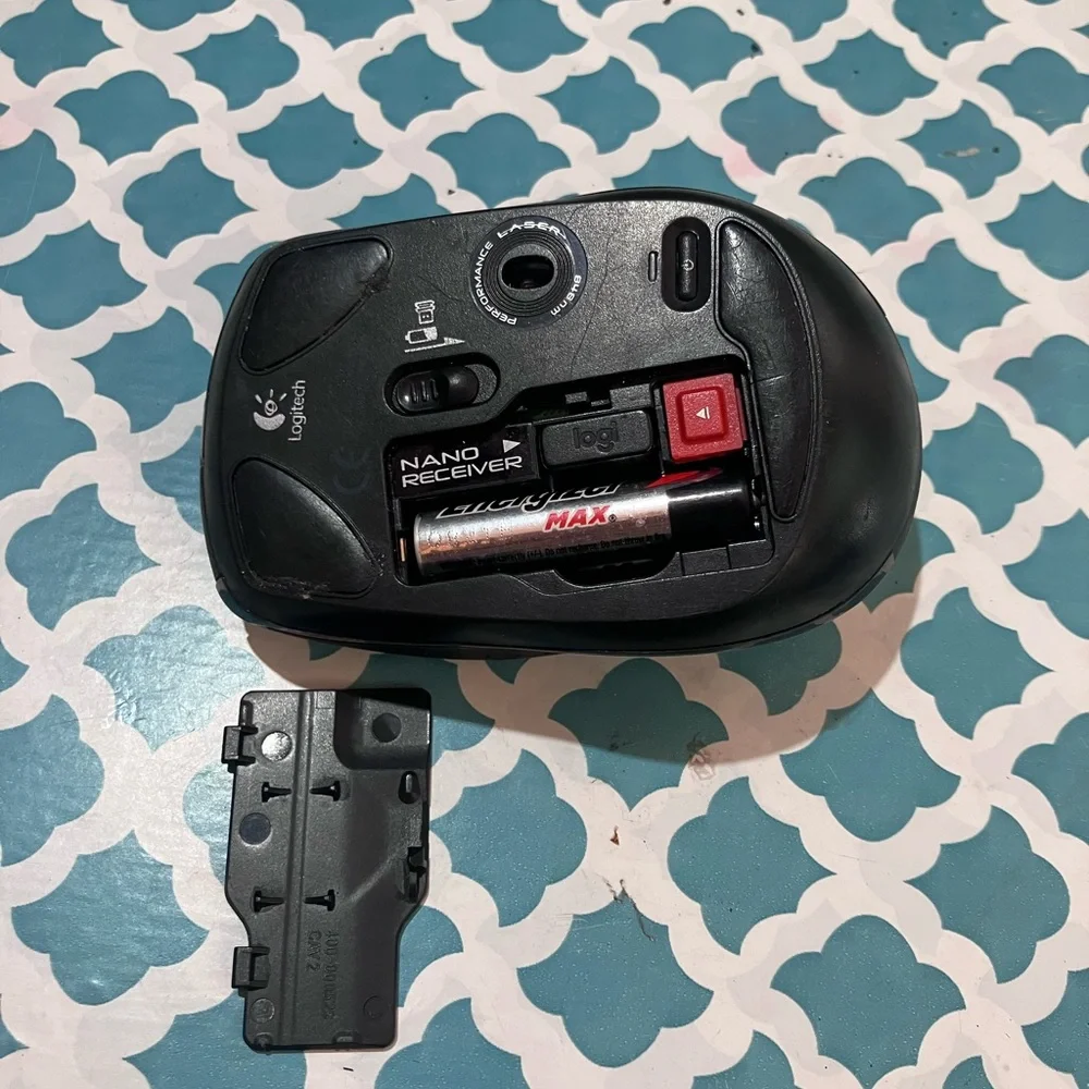 Logitech Black Wireless Mouse with USB Receiver